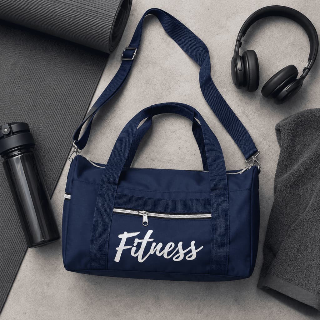 Bolsa Fitness P Azul Multifuncional para Academia/Viagens/Passeios – Leve, Espaçosa e Resistente